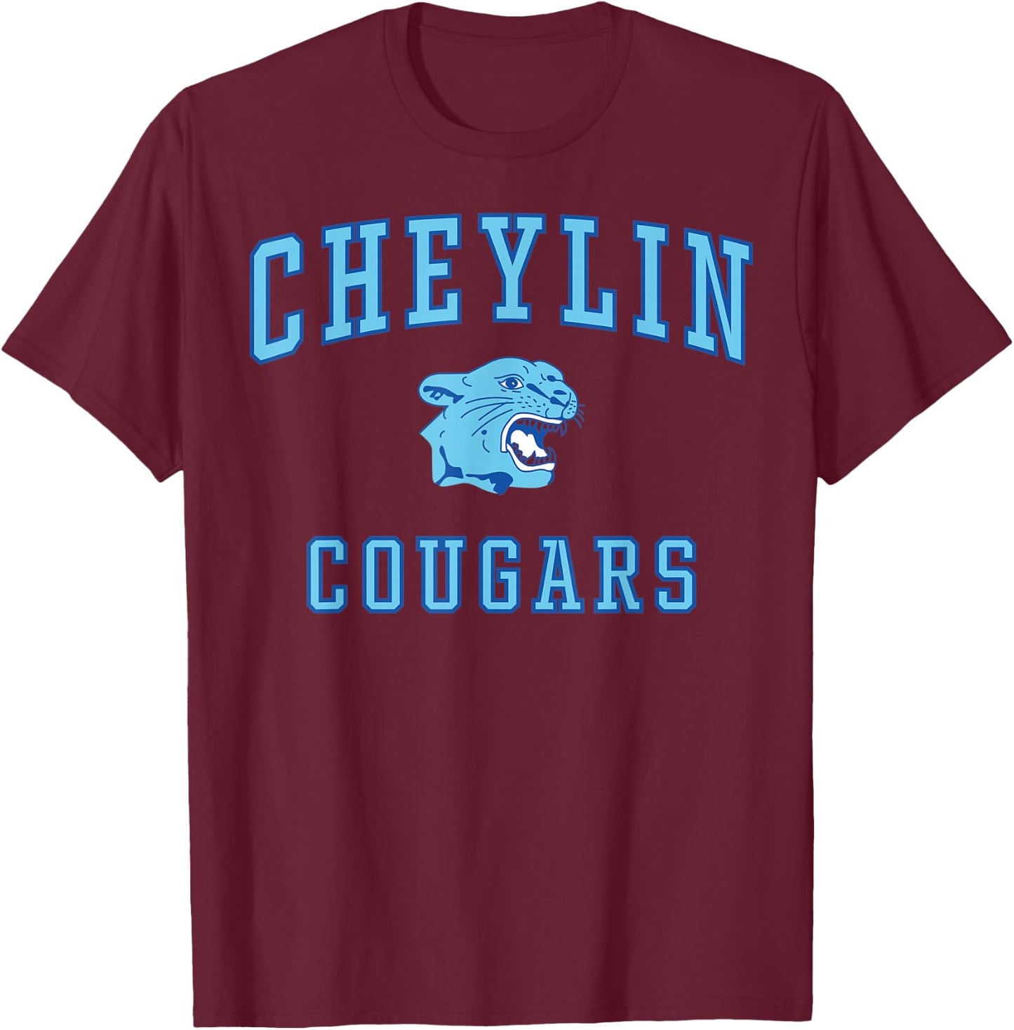Cheylin High School Cougars C1 T-Shirt - T-Shirt | Maroon