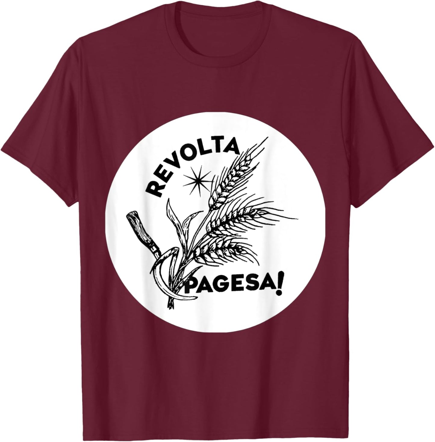 Revolta pagesa T-Shirt - T-Shirt | Maroon