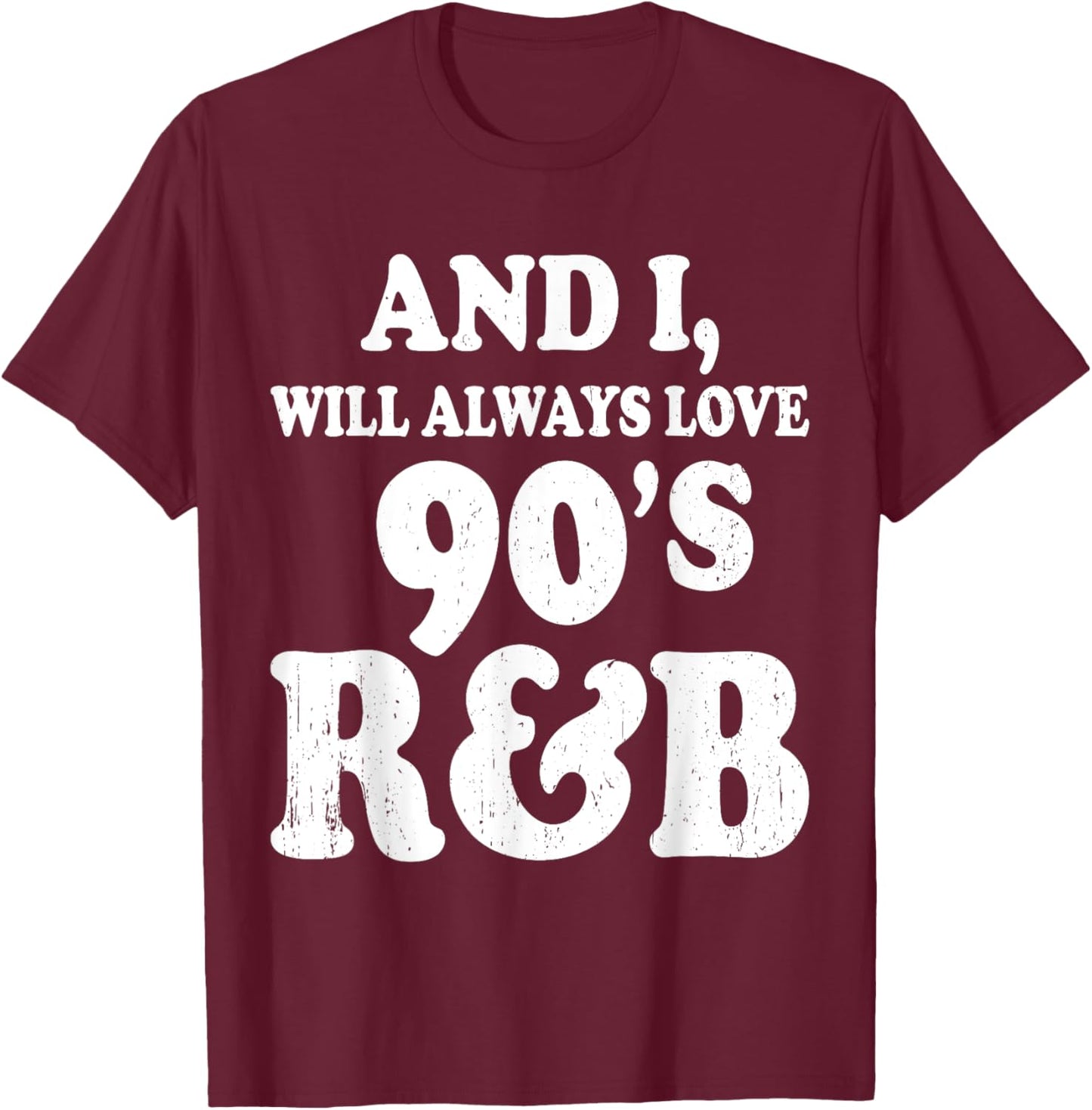 R&B Artist girls Vintage 90 s r and b graphic T-Shirt - T-Shirt | Maroon