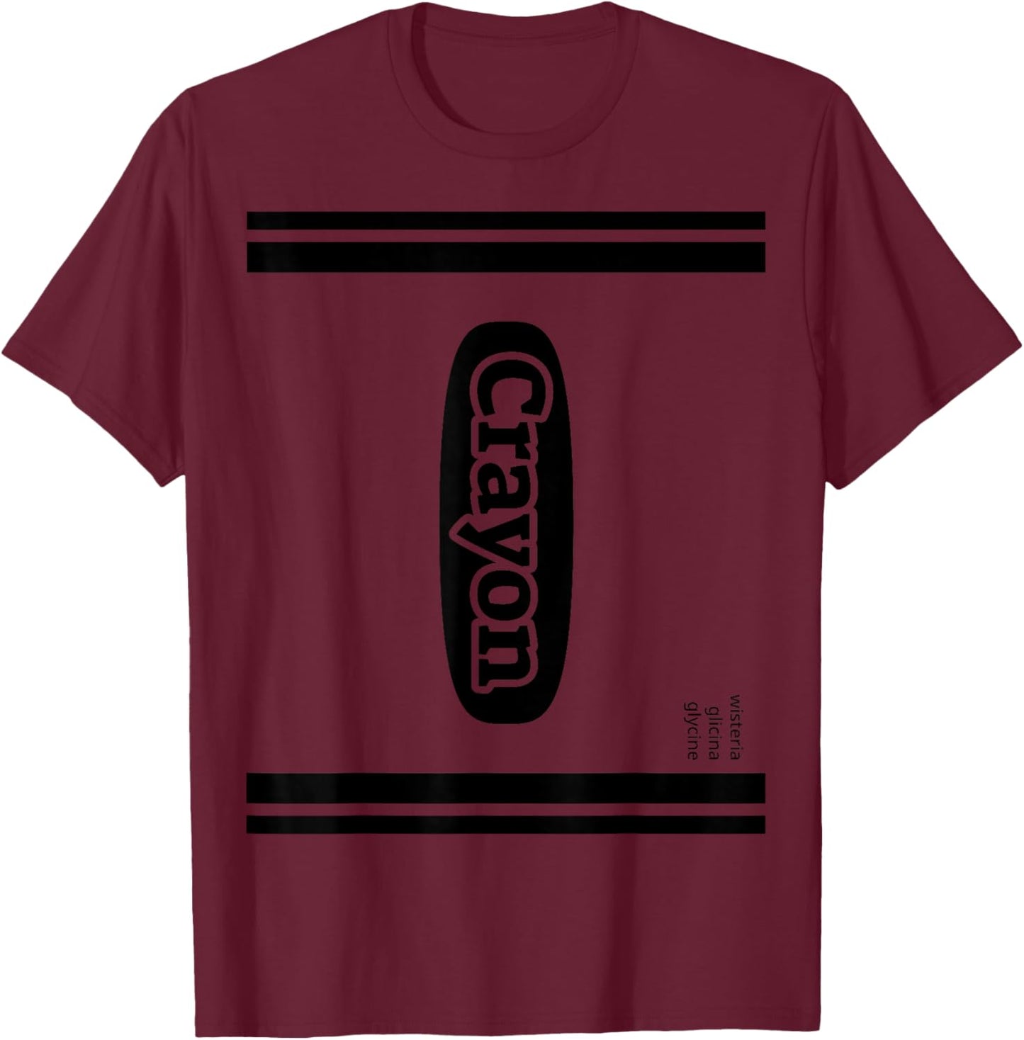Crayon Wisteria Group Costume T-Shirt - T-Shirt | Maroon