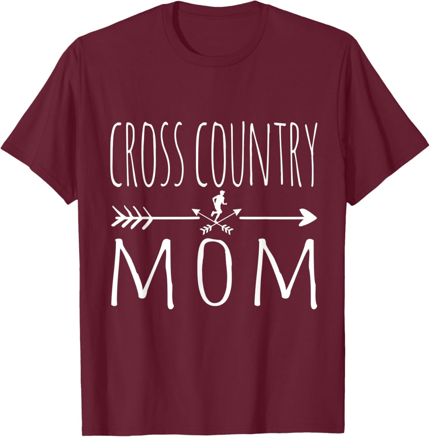 Funny Cross Country Mom Cross Country Running T-Shirt - T-Shirt | Maroon