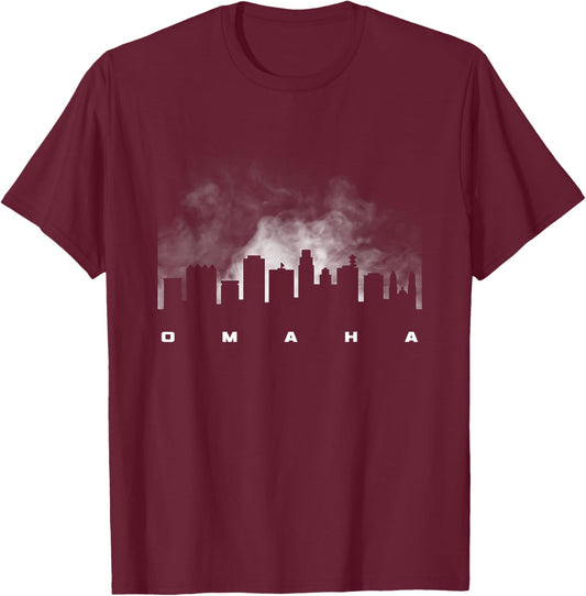 City of Omaha Nebraska T-Shirt - T-Shirt | Maroon