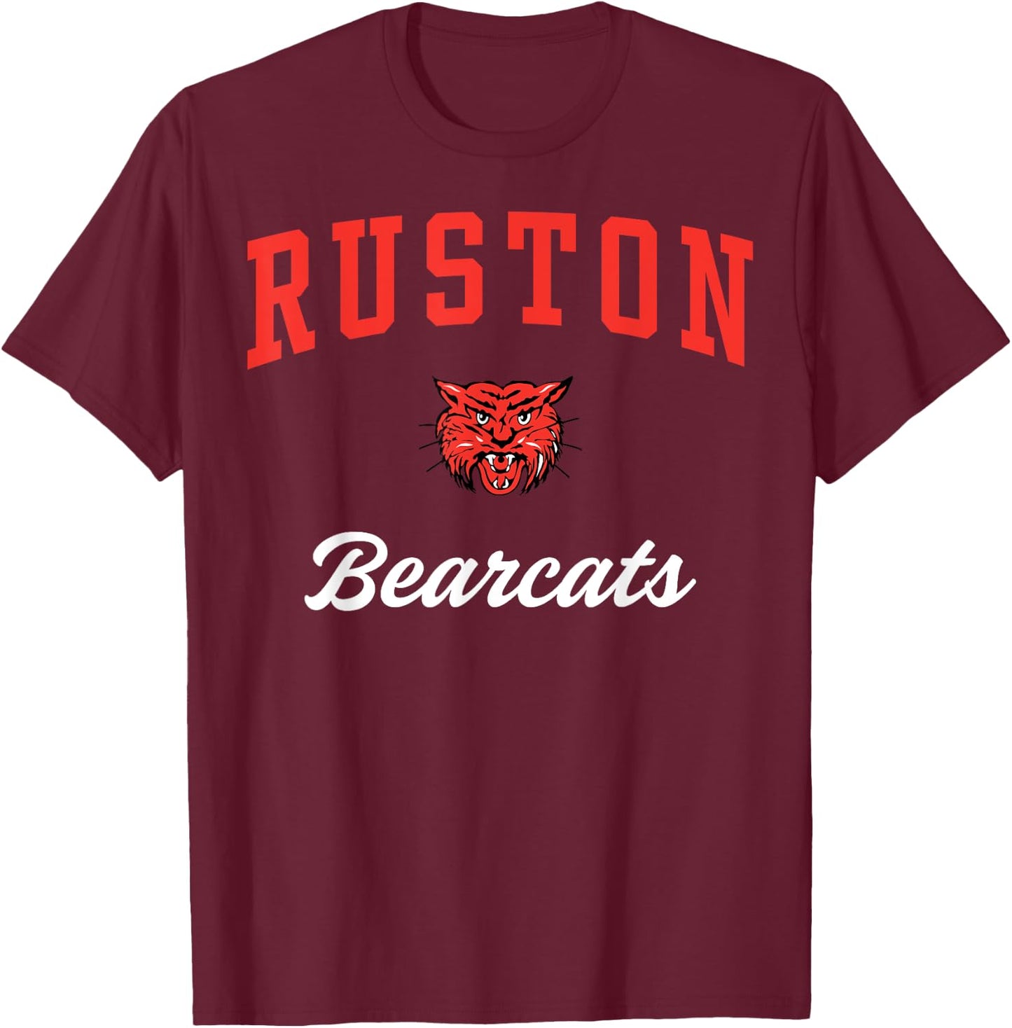 Ruston High School Bearcats C3 T-Shirt - T-Shirt | Maroon
