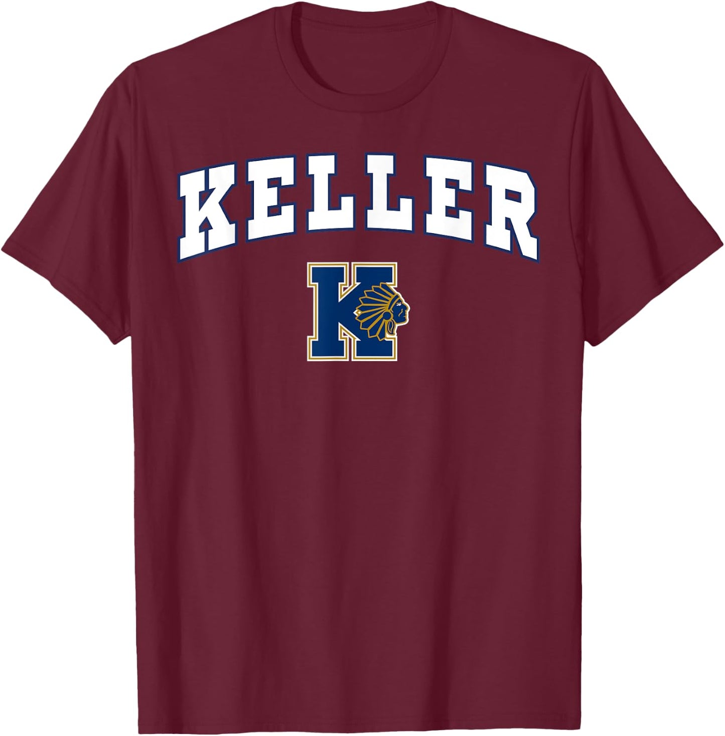 Keller High School Indians C2 T-Shirt - T-Shirt | Maroon