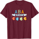 Cute Autism Gifts ABA Therapist Applied Behavior Analysis - Women's Black Short Sleeve Classic Fit - Small T-Shirt - T-Shirt | Maroon