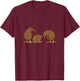 Two Kiwi Birds with one Kiwi Fruit T-Shirt - T-Shirt | Maroon