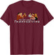 Cute Fall Friends One Where It's Thanksgiving Friends T-Shirt - T-Shirt | Maroon