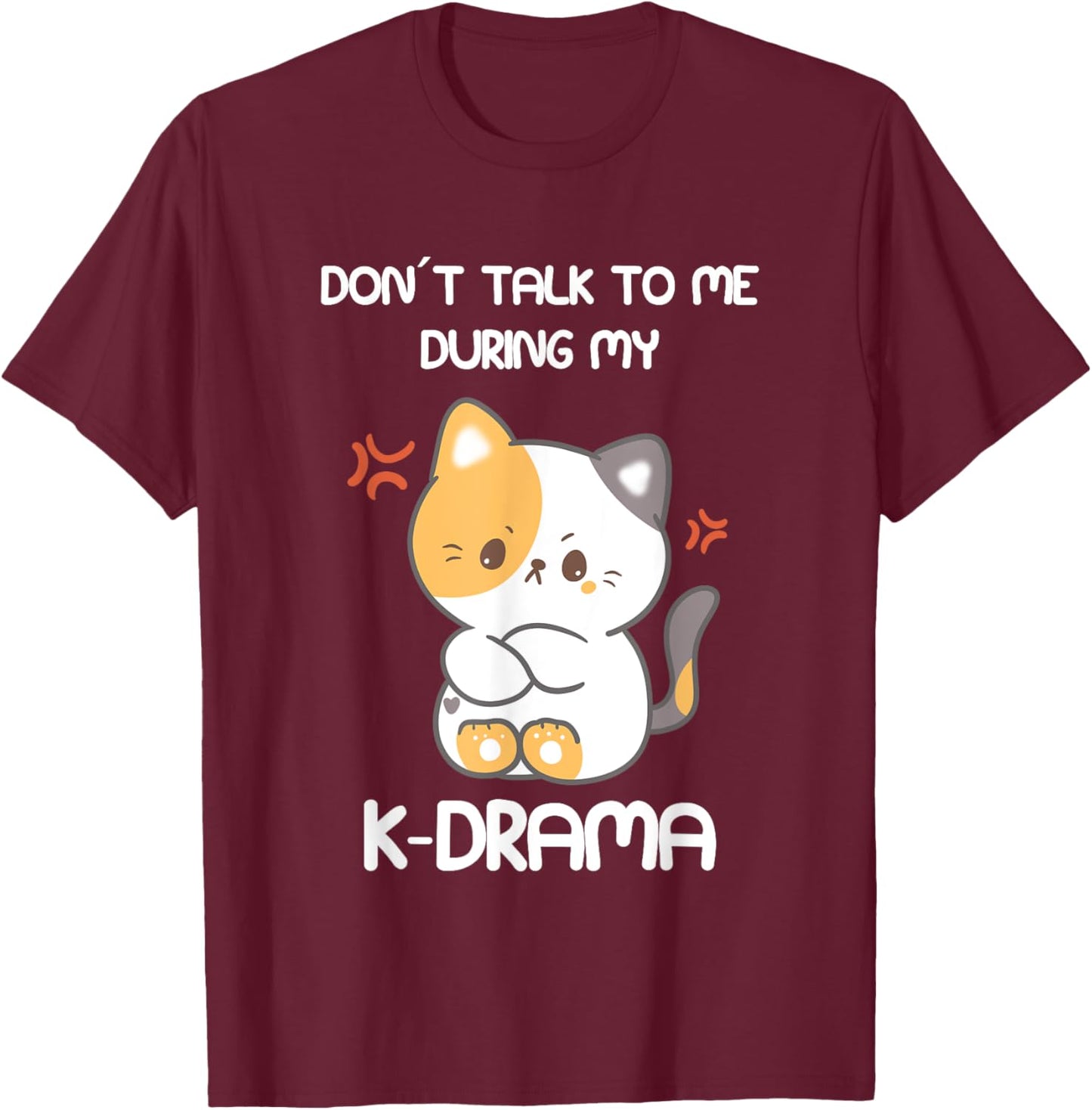 K-Drama Lover Funny KDrama Fan T-Shirt - T-Shirt | Maroon