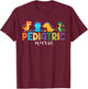 Pediatric Nurse PEDS Nursing Dinosaur Appreciation Pediatric T-Shirt - T-Shirt | Maroon