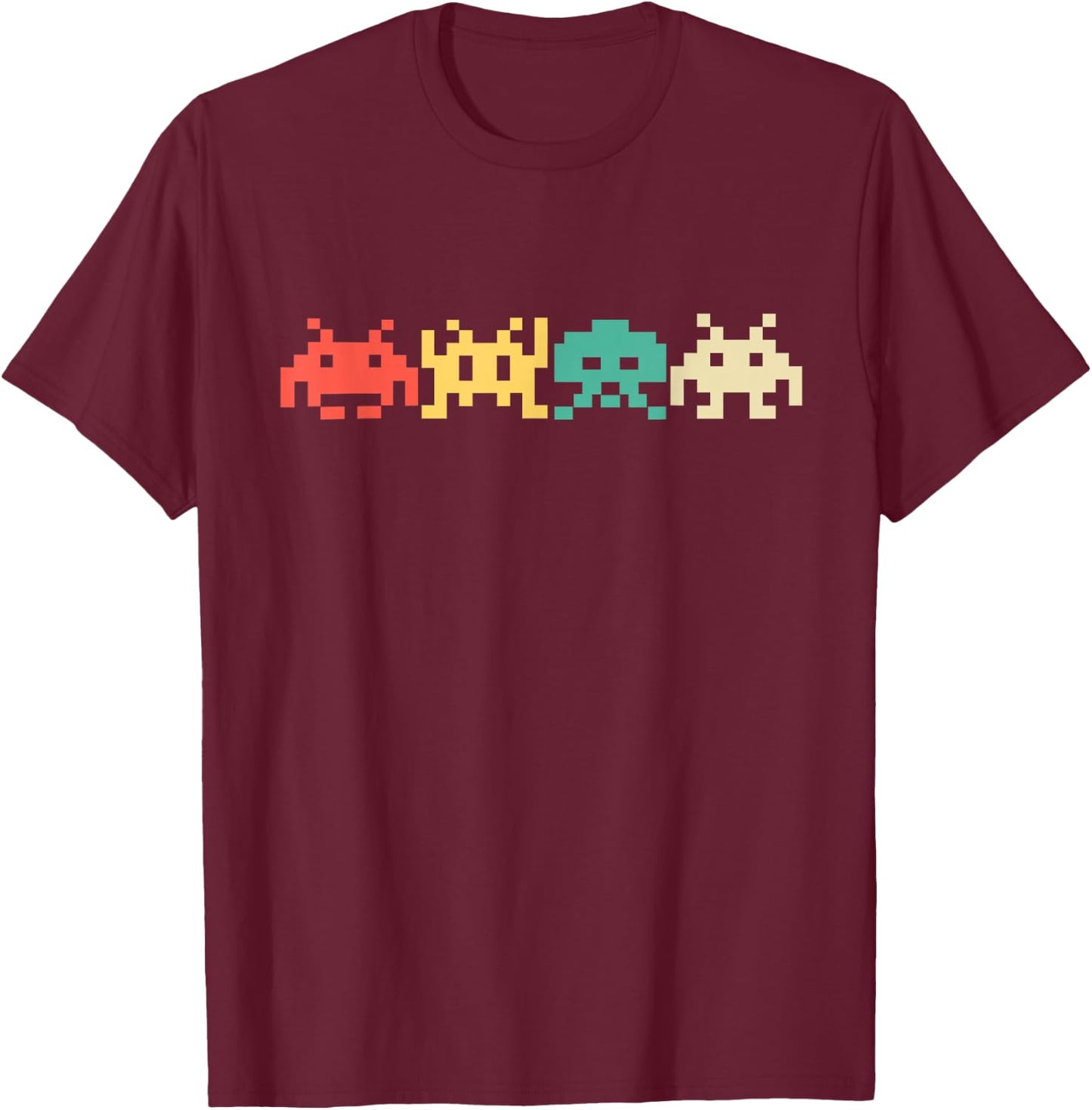 80s Video Game Vintage Retro Arcade T-Shirt - T-Shirt | Maroon