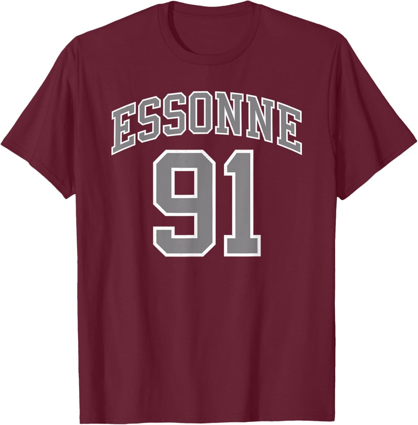 Essonne 91 , Black, S T-Shirt - T-Shirt | Maroon