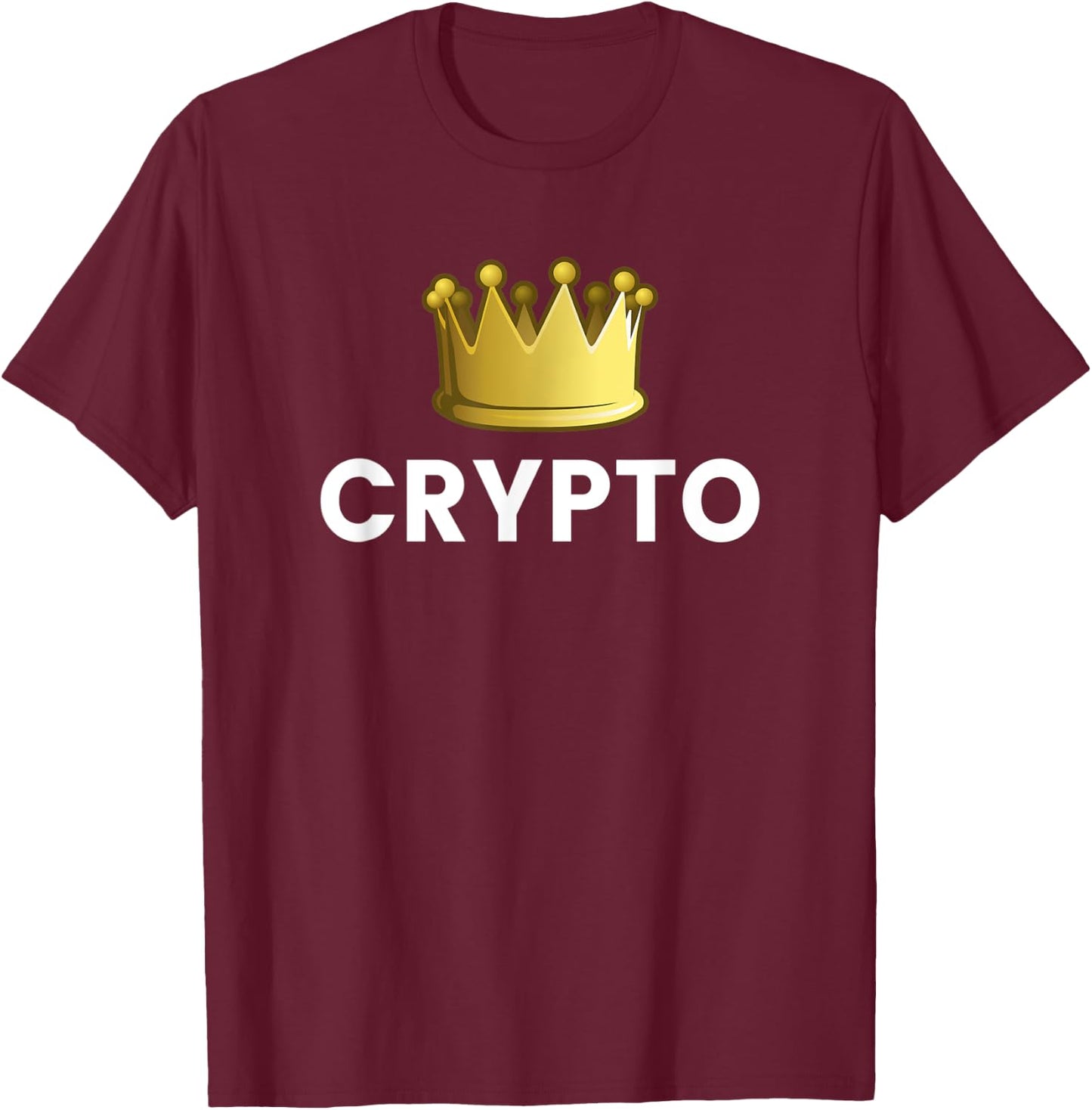 Crypto King T-Shirt - T-Shirt | Maroon