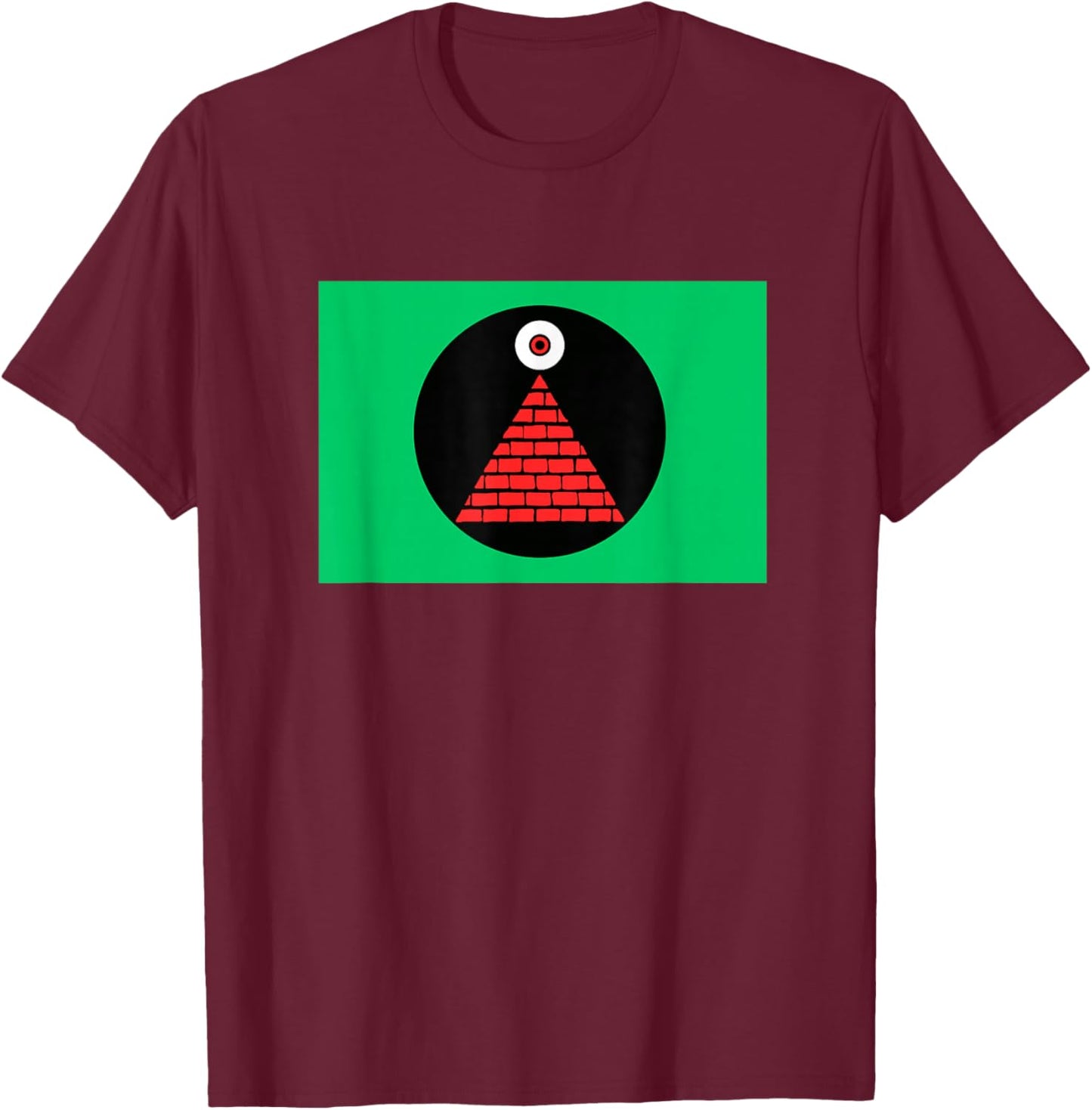 Mars Attacks Flag Shirt Martian Space Alien T-Shirt - T-Shirt | Maroon