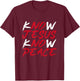 Know Jesus Know Peace T-Shirt - T-Shirt | Maroon