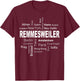 Remmesweiler - New York - Berlin - meine Hauptstadt T-Shirt - T-Shirt | Maroon