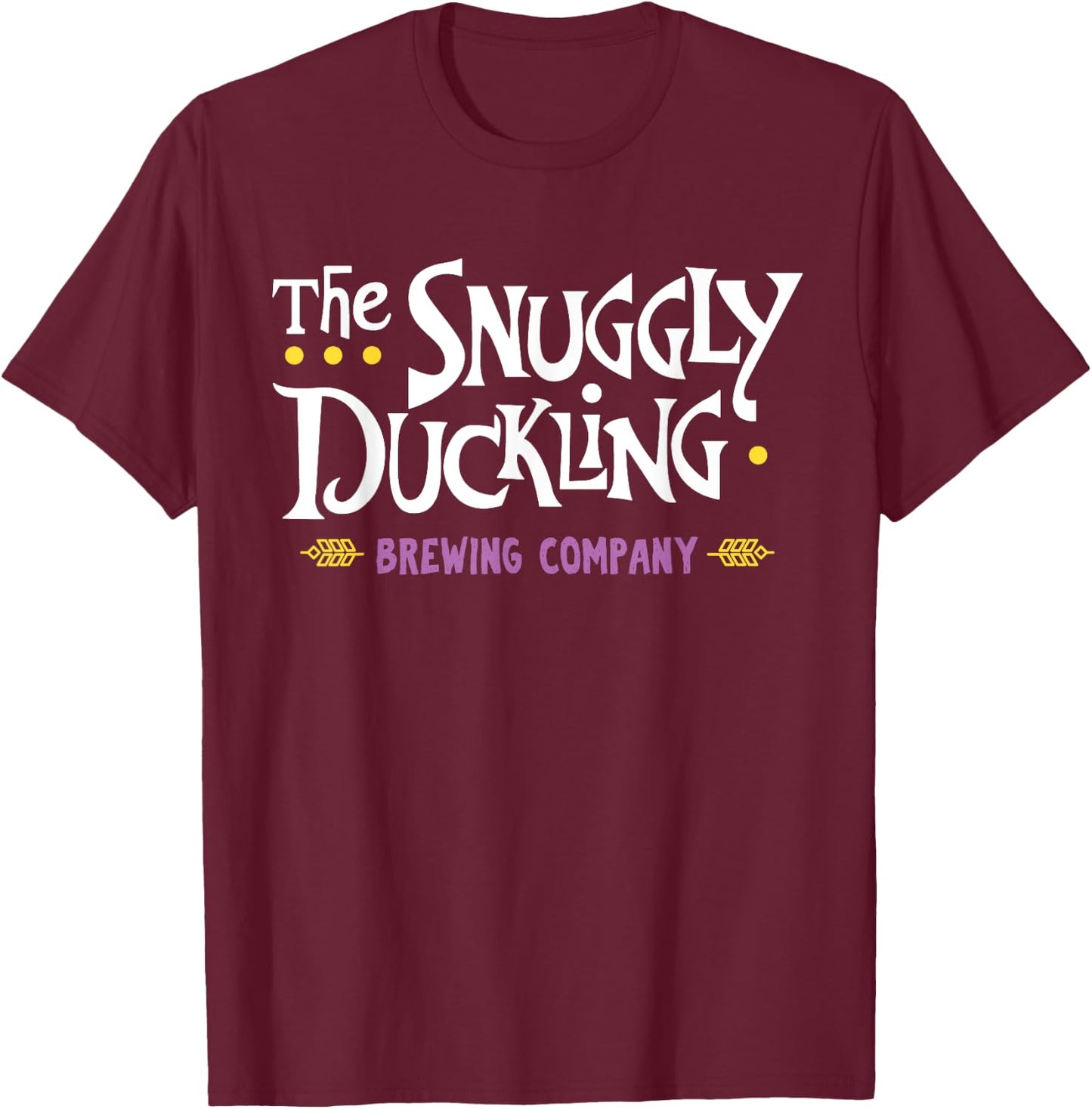 The Snuggly Duckling Brewing Company & Women T-Shirt - T-Shirt | Maroon