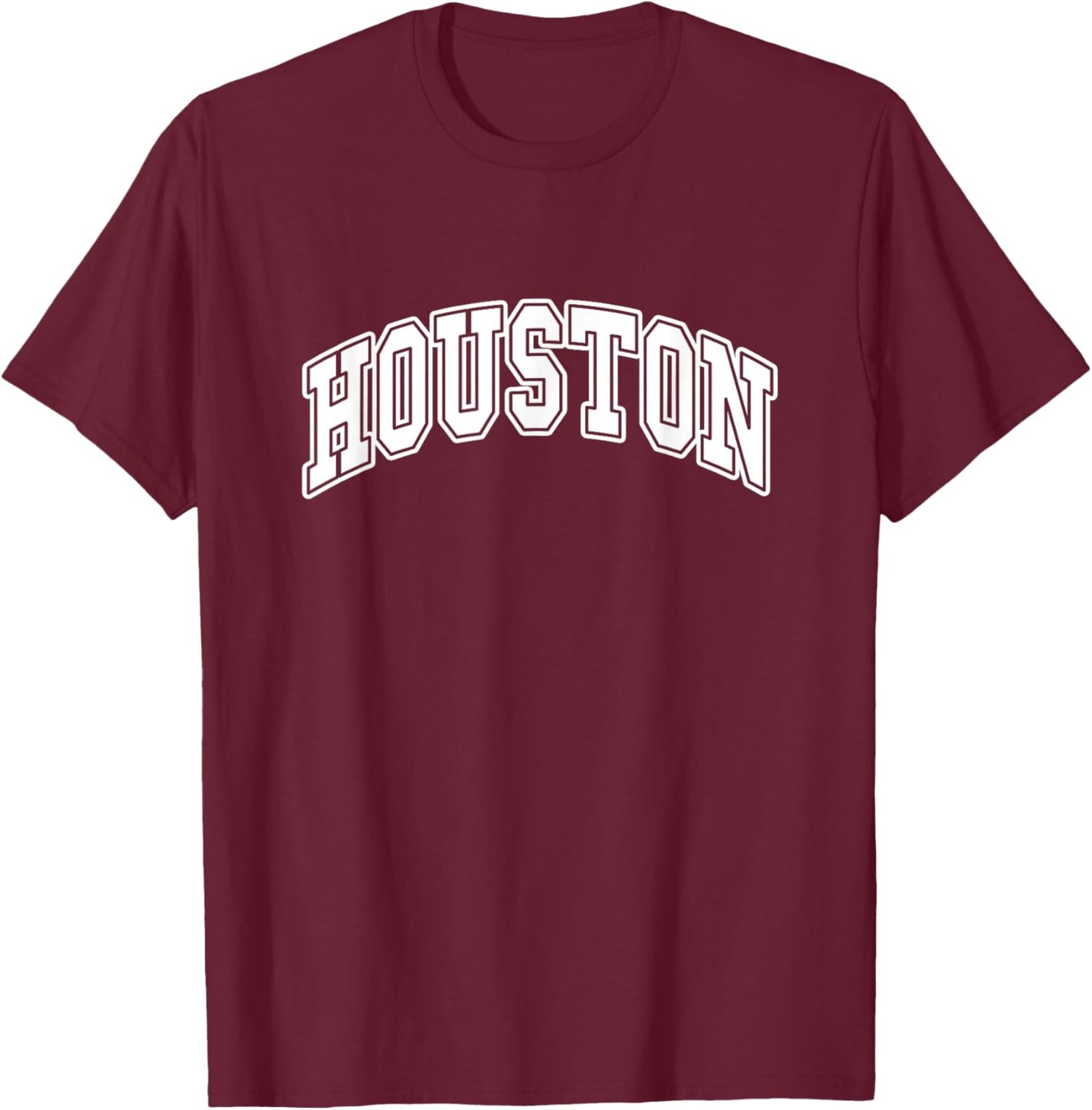 HOUSTON - TEXAS - Throwback Design - Classic T-Shirt - T-Shirt | Maroon