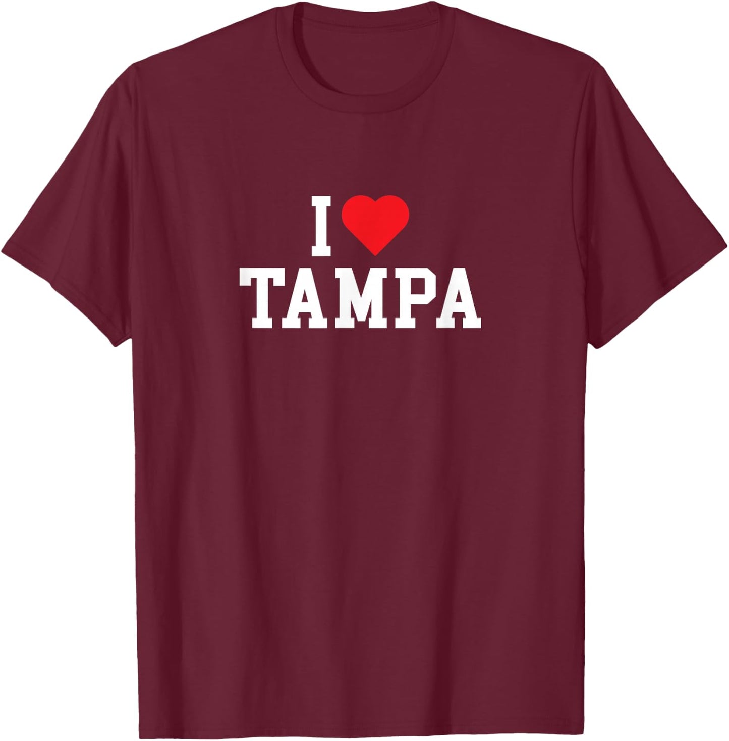 Tampa - Florida - I Love Tampa - Throwback Design - Classic T-Shirt - T-Shirt | Maroon