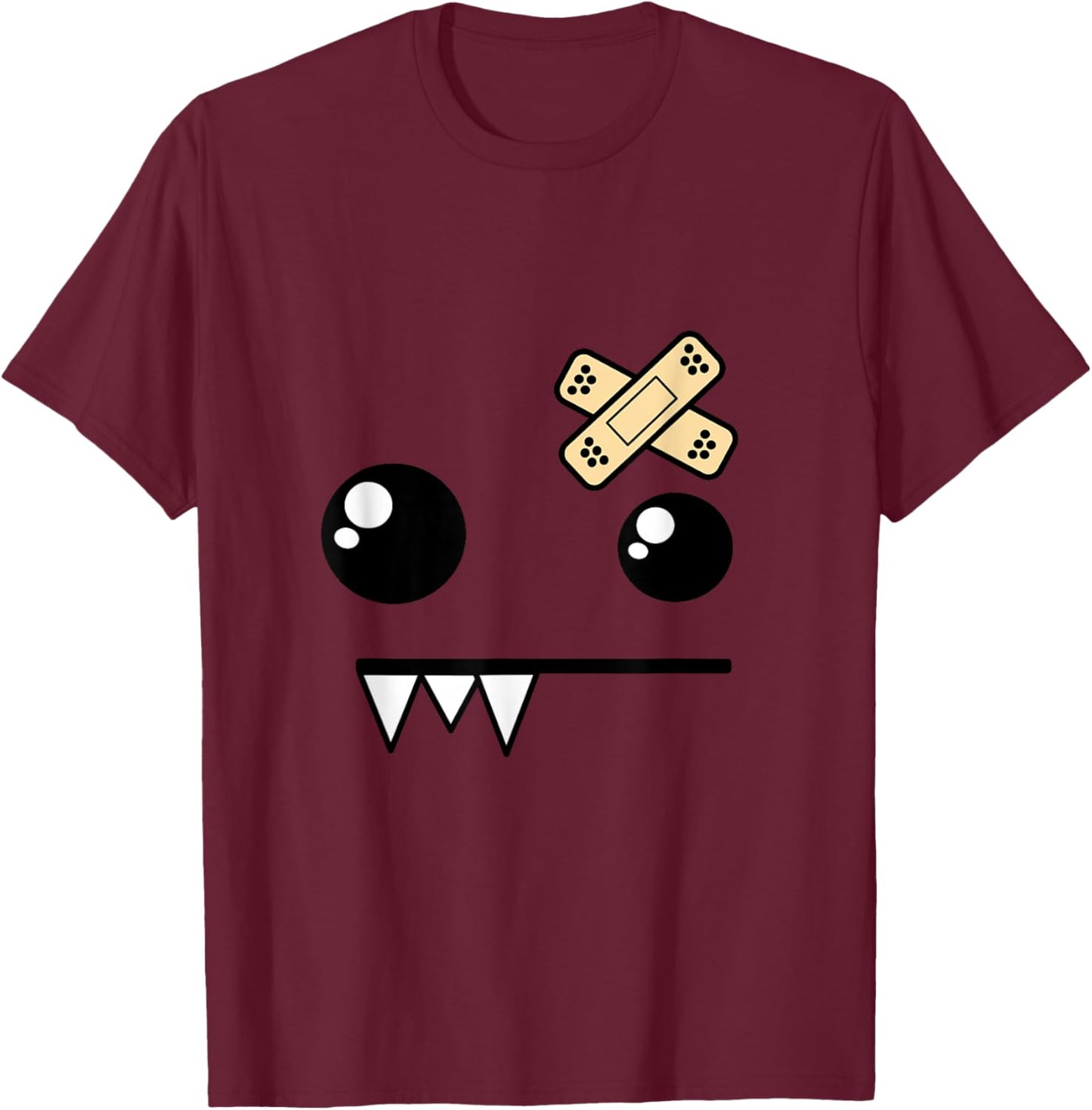 Funny Monster Scene Kid Emo Design T-Shirt - T-Shirt | Maroon