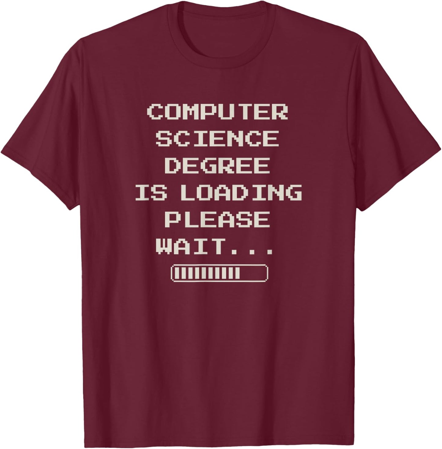 Computer Science Gifts Funny Computer Science - Black Adults - Small - Modern Casual Gaming Coding T-Shirt - T-Shirt | Maroon