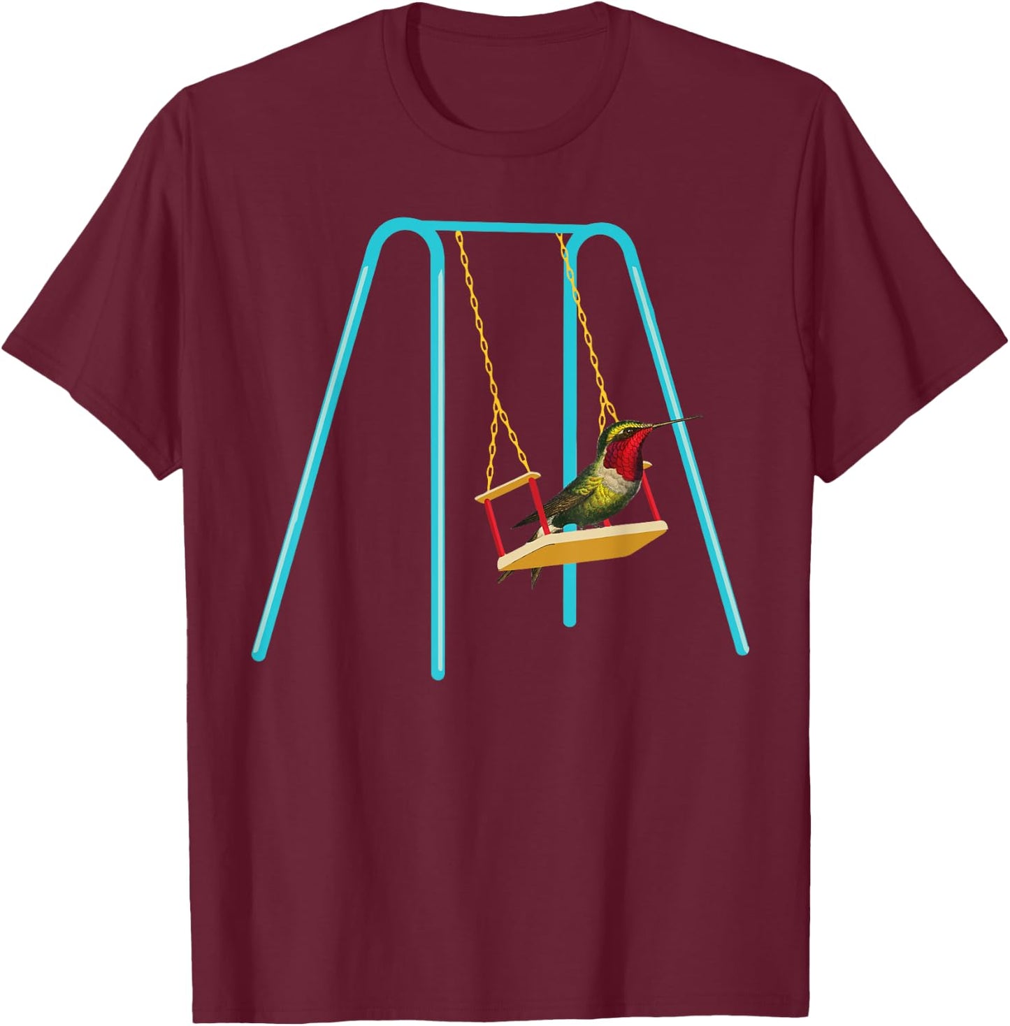 Hummingbird Swing Hummingbird Spirit Animal T-Shirt - T-Shirt | Maroon