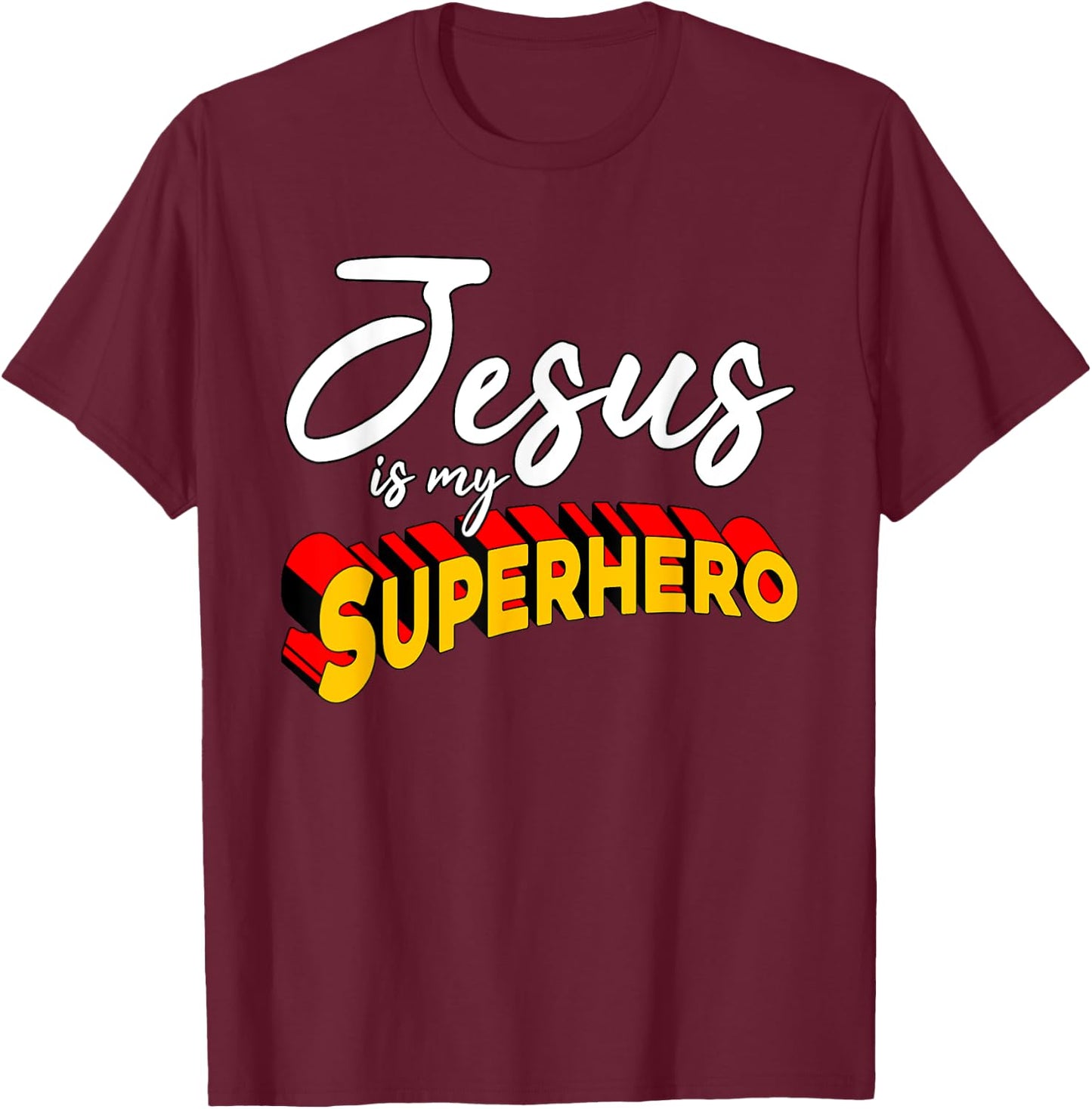 Funny Christian Quote Jesus is Mine T-Shirt - T-Shirt | Maroon
