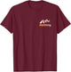 Retro Whitefish Montana Rocky Mountains Ski T-Shirt - T-Shirt | Maroon