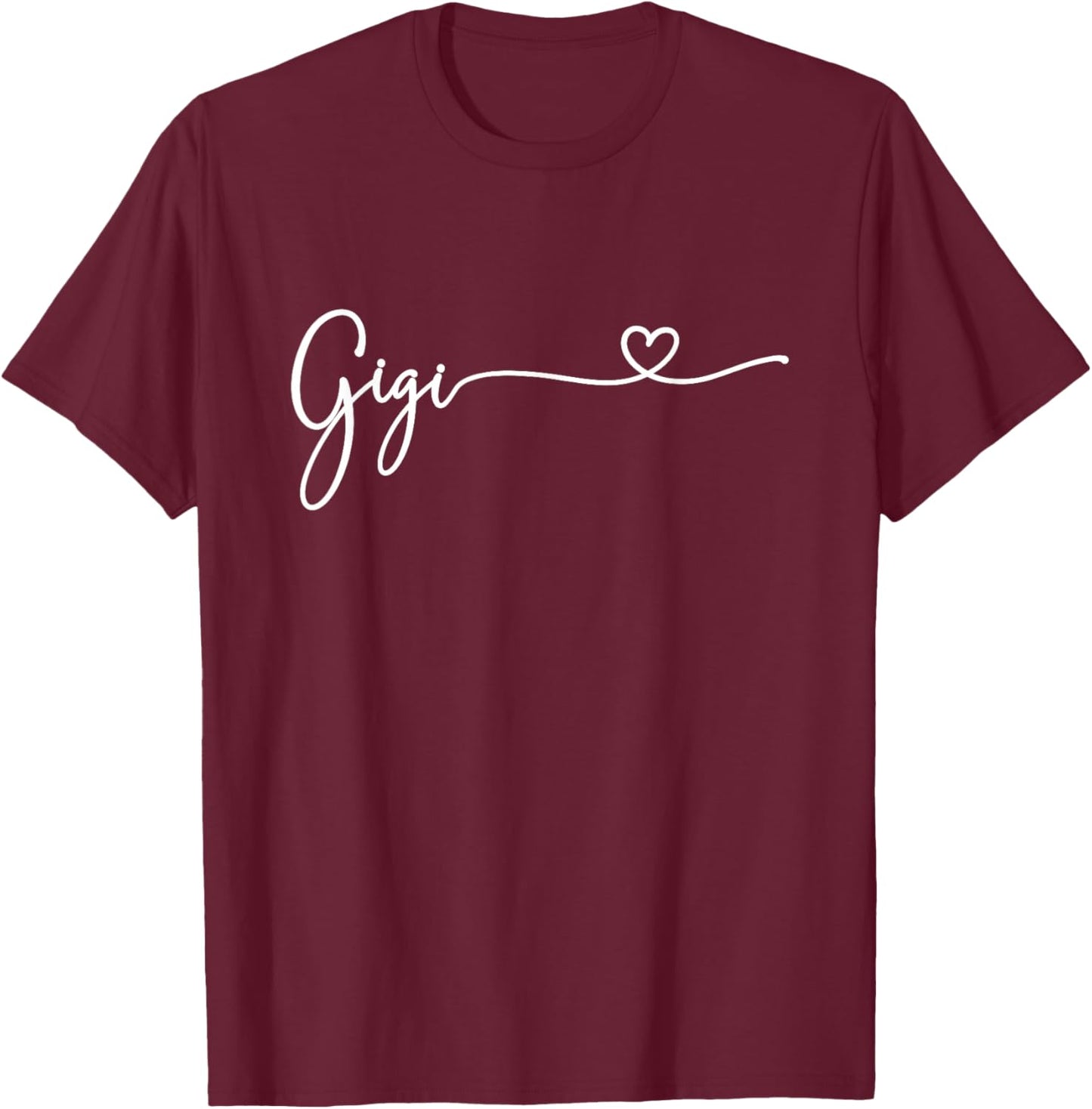 Gigi For Grandma Women Christmas Mother's Day Grandkids T-Shirt - T-Shirt | Maroon