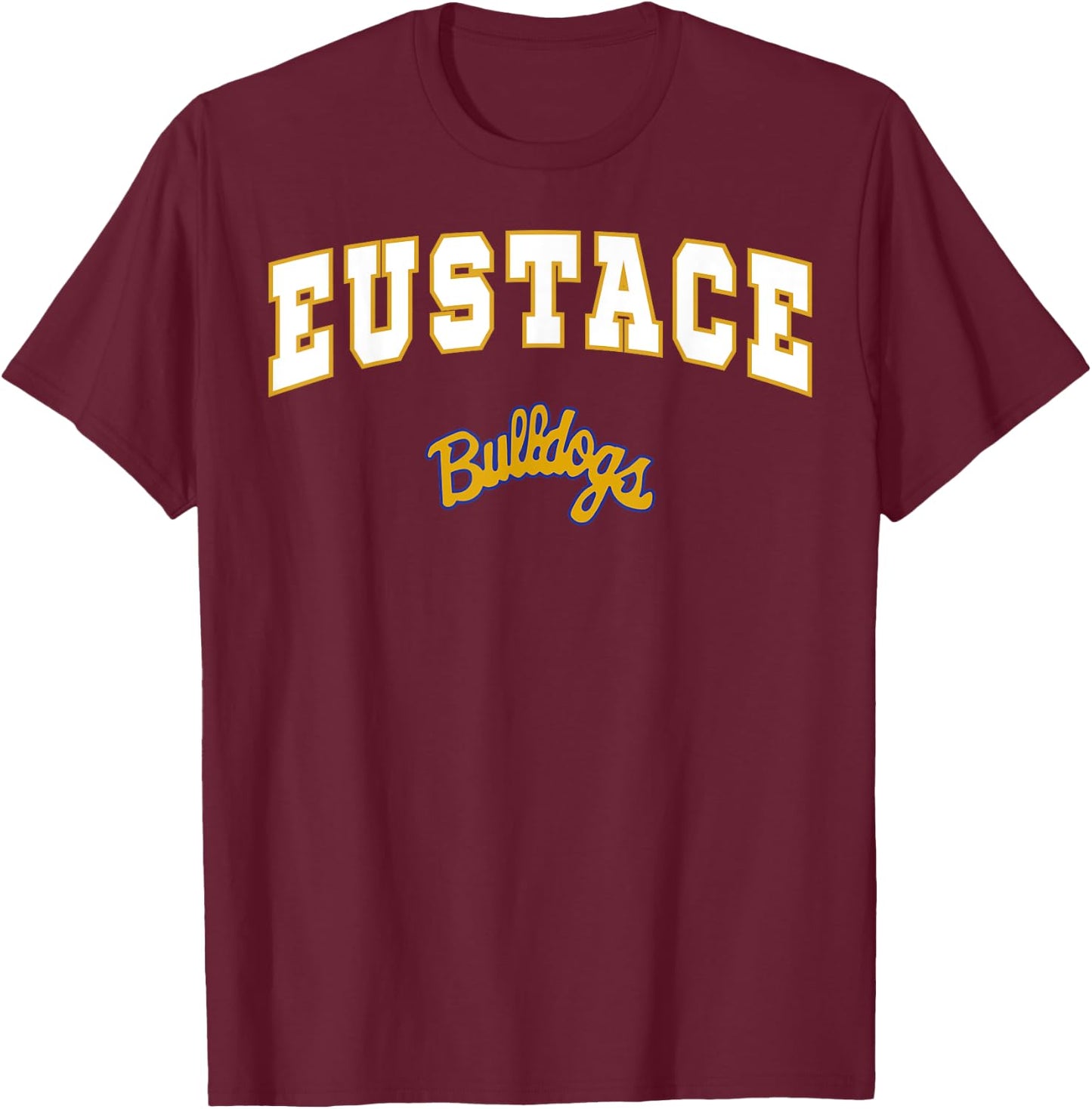 Eustace High School Bulldogs C2 T-Shirt - T-Shirt | Maroon