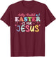 Silly Rabbit Easter Is For Jesus Cute Bunny Christian Faith T-Shirt - T-Shirt | Maroon