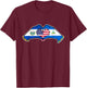 Heart hands El Salvador, Nicaragua and the US. T-Shirt - T-Shirt | Maroon