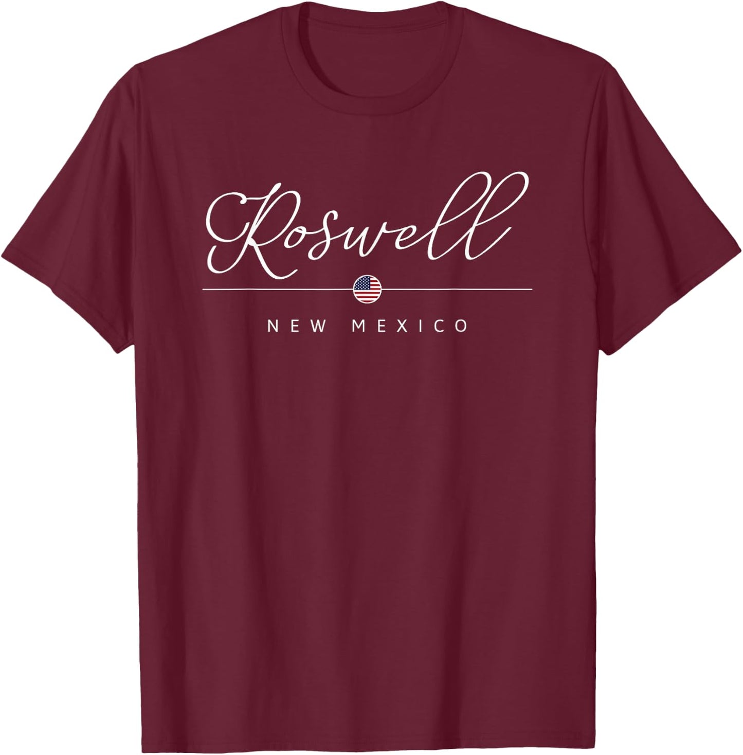 Roswell New Mexico NM on Roswell T-Shirt - T-Shirt | Maroon