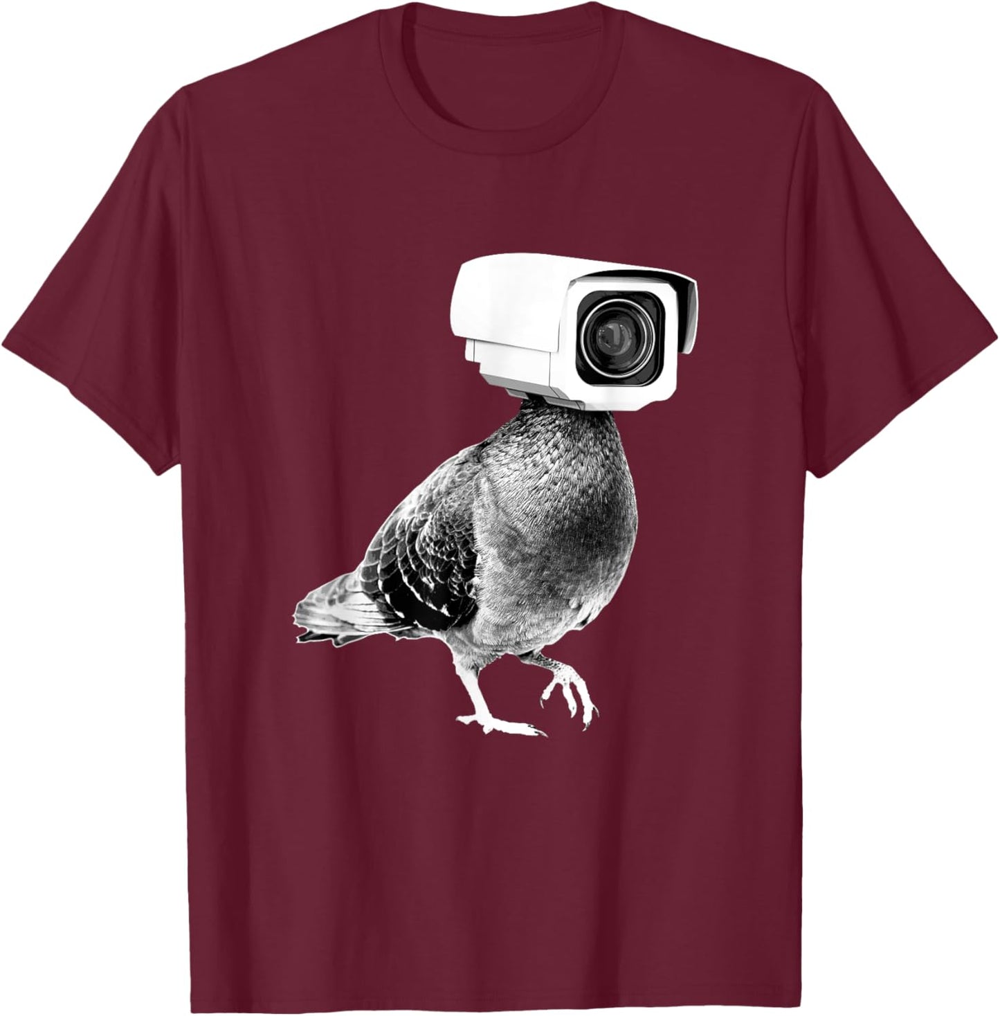 Pigeons Aren't Real T-Shirt - T-Shirt | Maroon