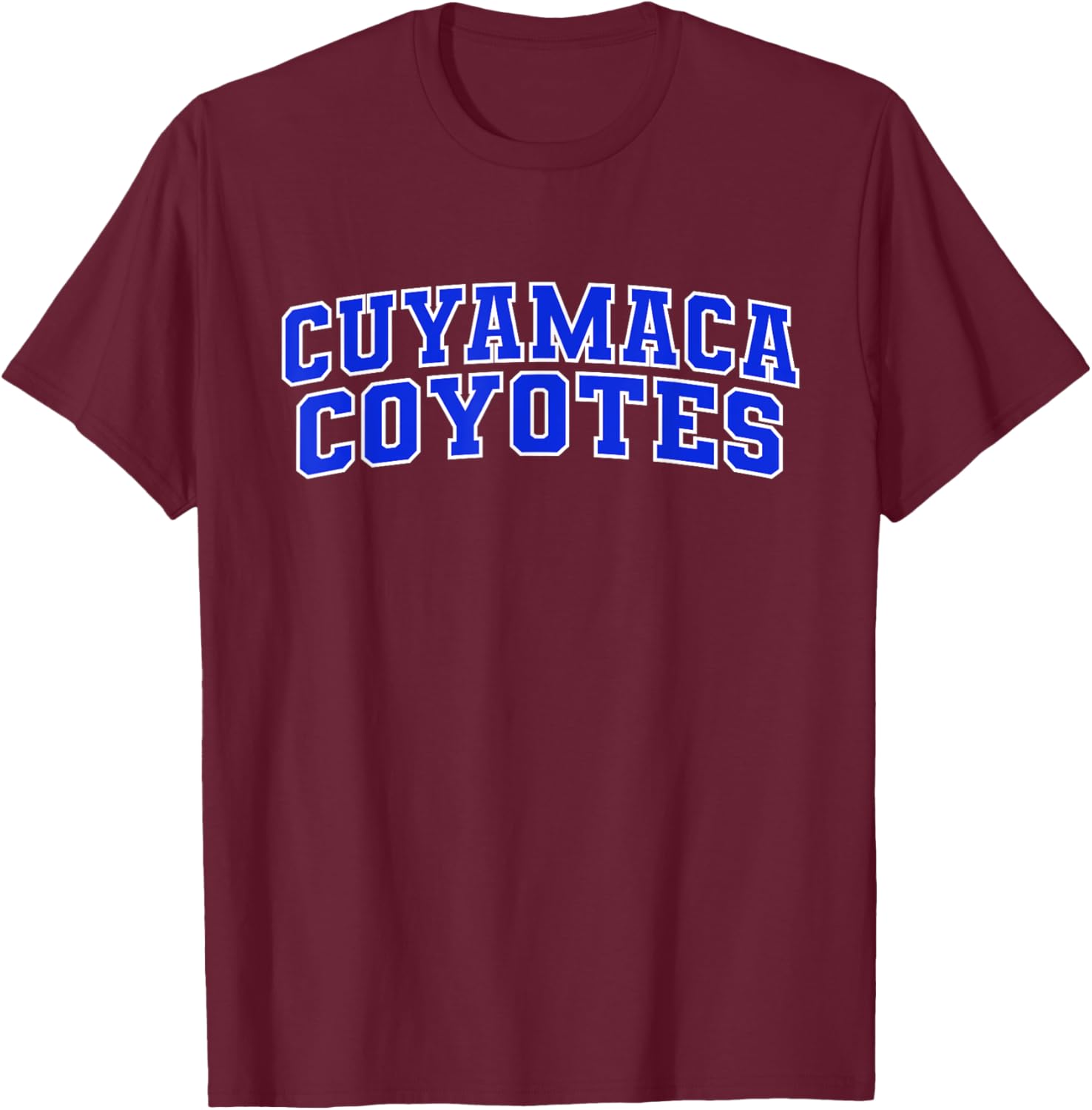 Cuyamaca College Apparel Sports Fan T-Shirt - T-Shirt | Maroon