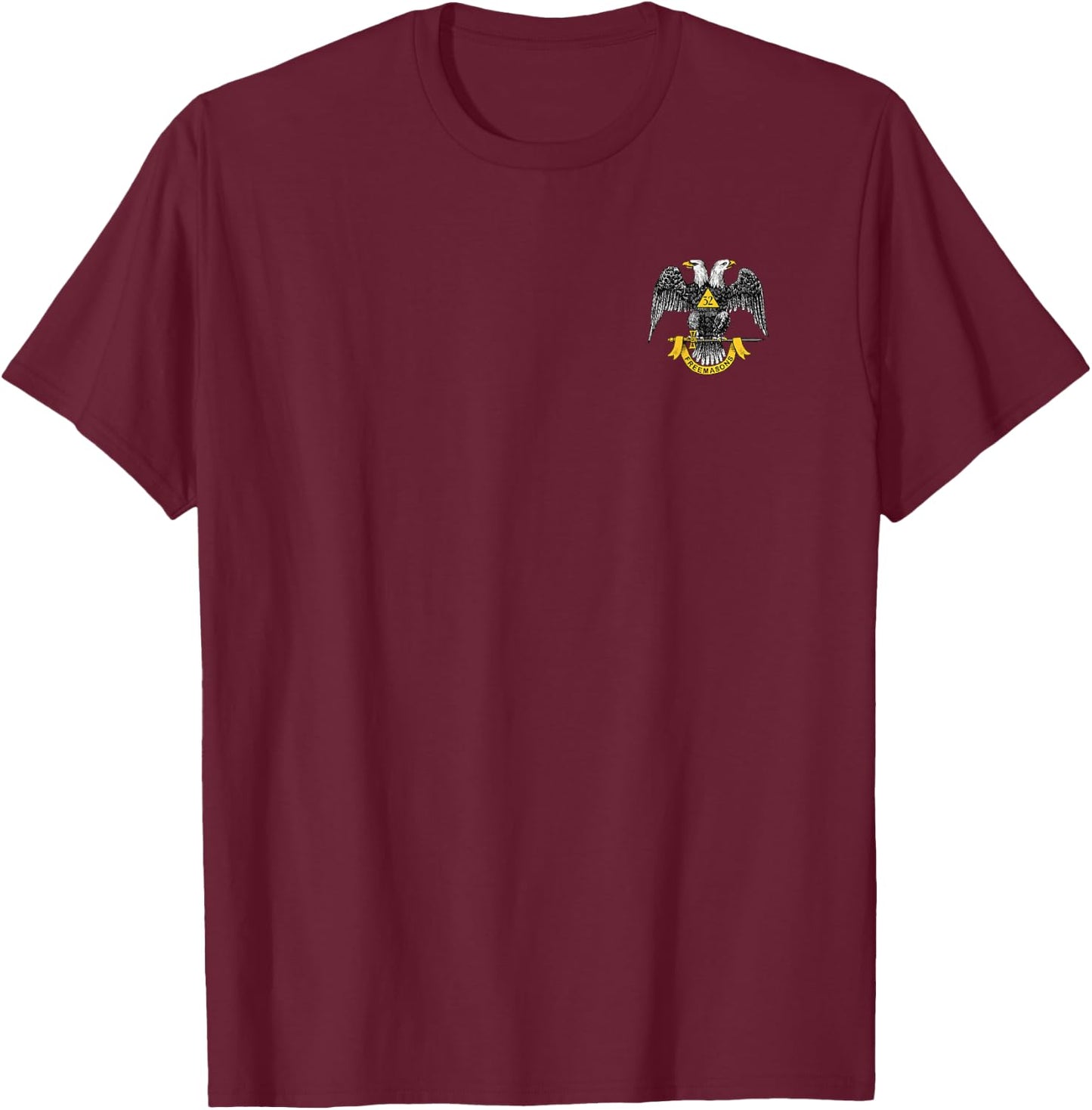Scottish Rite Eagle 32nd Degree - Freemason Gifts T-Shirt - T-Shirt | Maroon