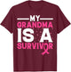 My Grandma Is A Survivor Pink Ribbon Breast Cancer Awareness T-Shirt - T-Shirt | Maroon