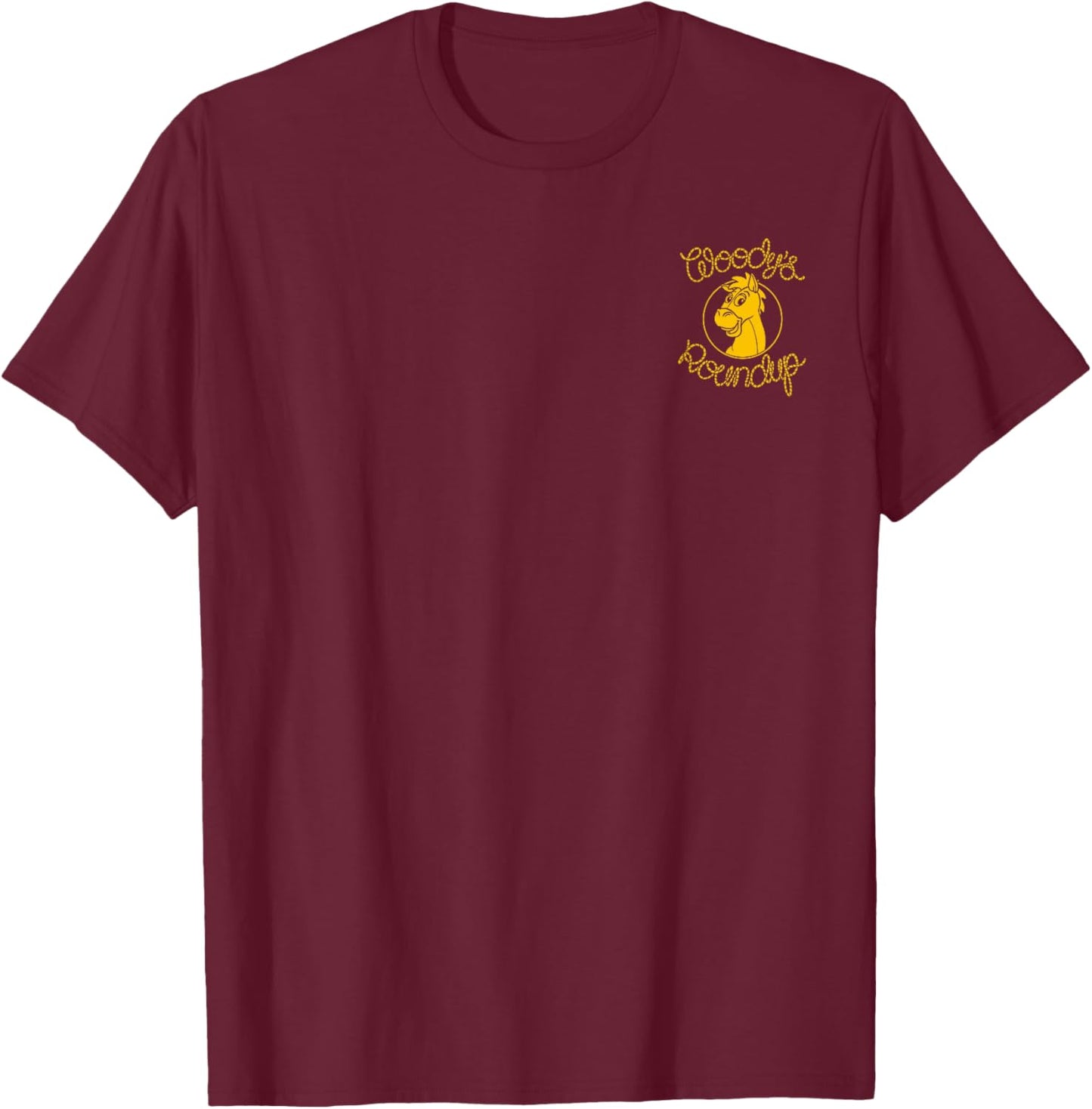 Disney Pixar Toy Story Woody Bullseye Woody's Roundup T-Shirt - T-Shirt | Maroon