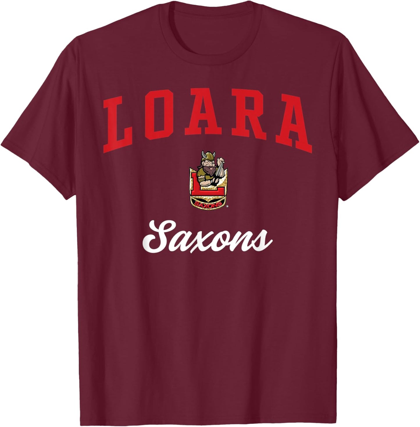Loara High School Saxons C3 T-Shirt - T-Shirt | Maroon