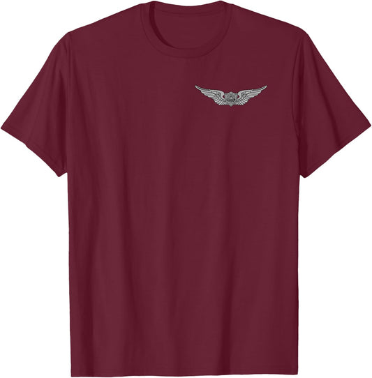 US Army Basic Aviation Badge - Aircrew Wings - United States T-Shirt - T-Shirt | Maroon