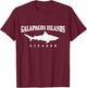 Galapagos Islands Ecuador Scuba Diver Shark Diving Vintage T-Shirt - T-Shirt | Maroon