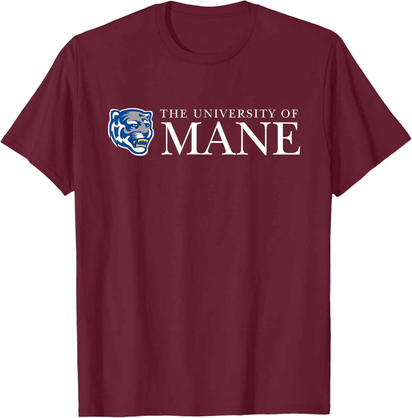 University of Mane - Funny Memphis T-Shirt - T-Shirt | Maroon