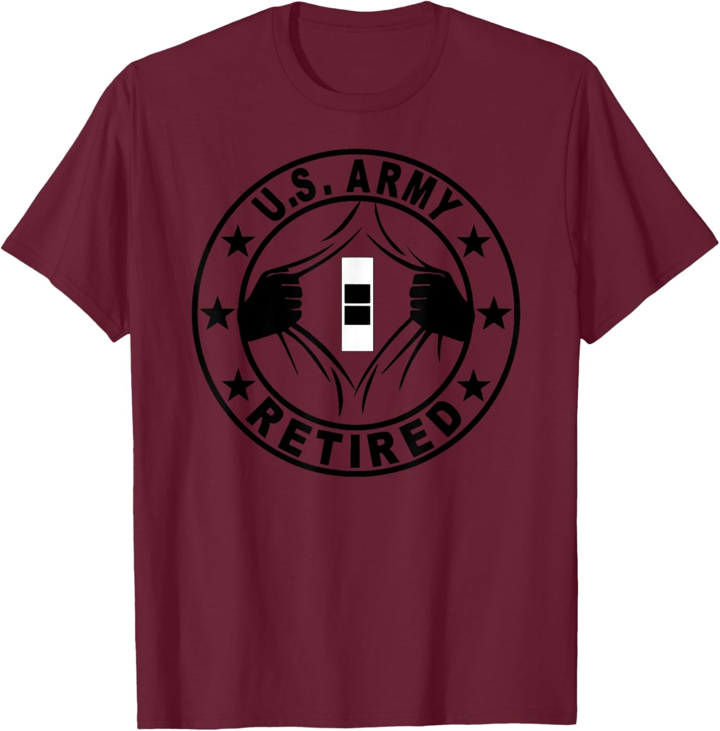 US Army Rank Retired Chief Warrant Officer 2 (W-2) Retired T-Shirt - T-Shirt | Maroon