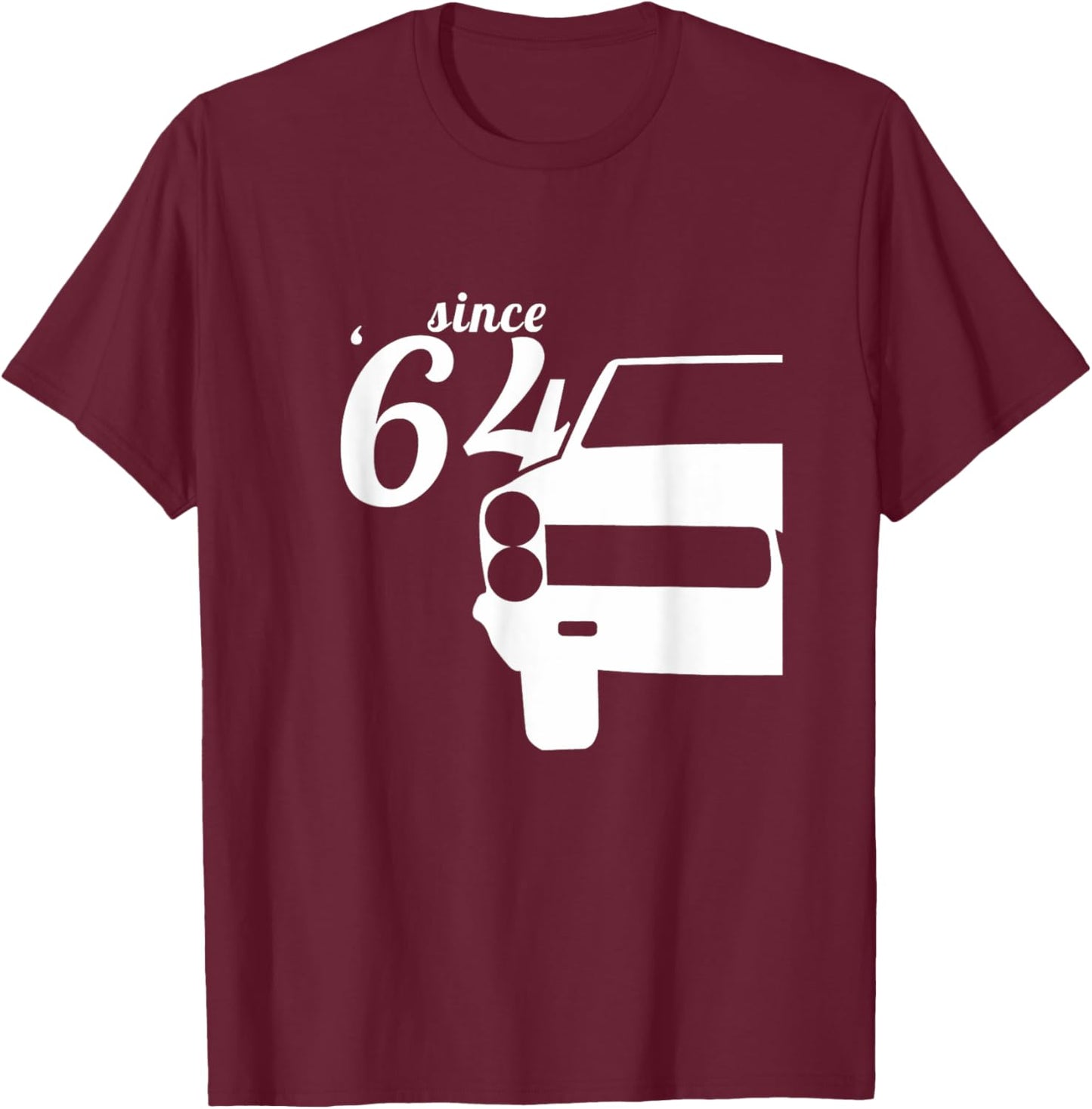 1964 64 GTO Classic Car Old School Muscle Car T-Shirt - T-Shirt | Maroon