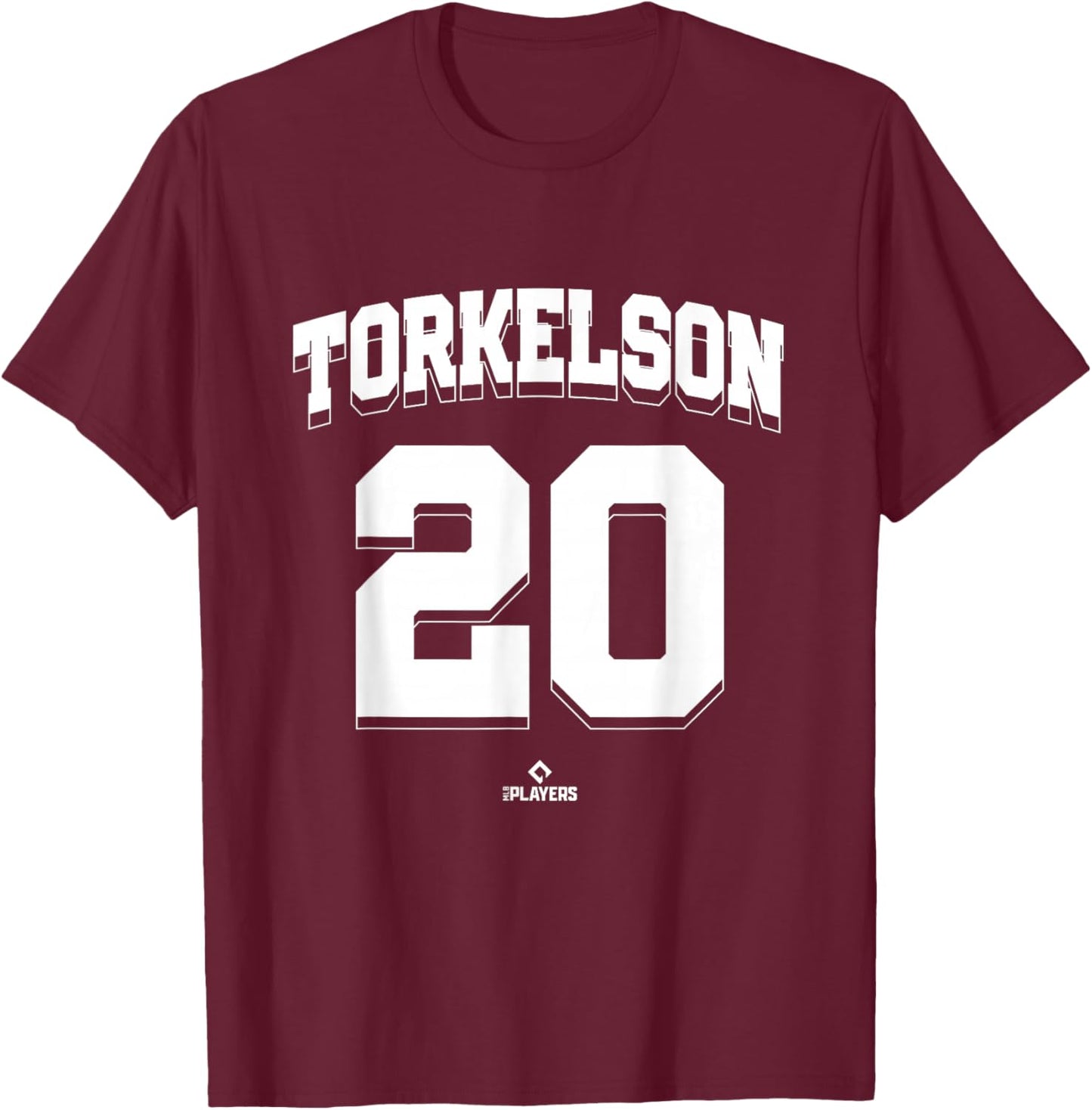 Spencer Torkelson 20 Detroit MLBPA T-Shirt - T-Shirt | Maroon