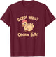 Guess What Chicken Butt Shirt Retro Funny Chicken Apparel T-Shirt - T-Shirt | Maroon