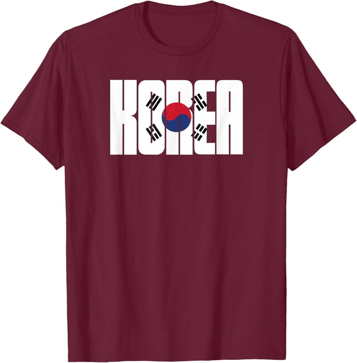 Patriotic Korean South Korea Shirt T-Shirt - T-Shirt | Maroon