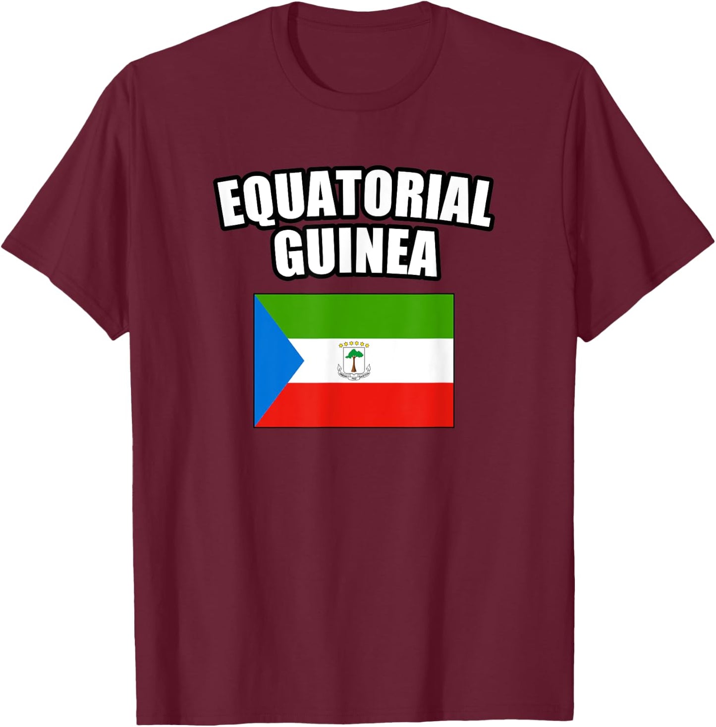 Equatorial Guinea T-Shirt - T-Shirt | Maroon