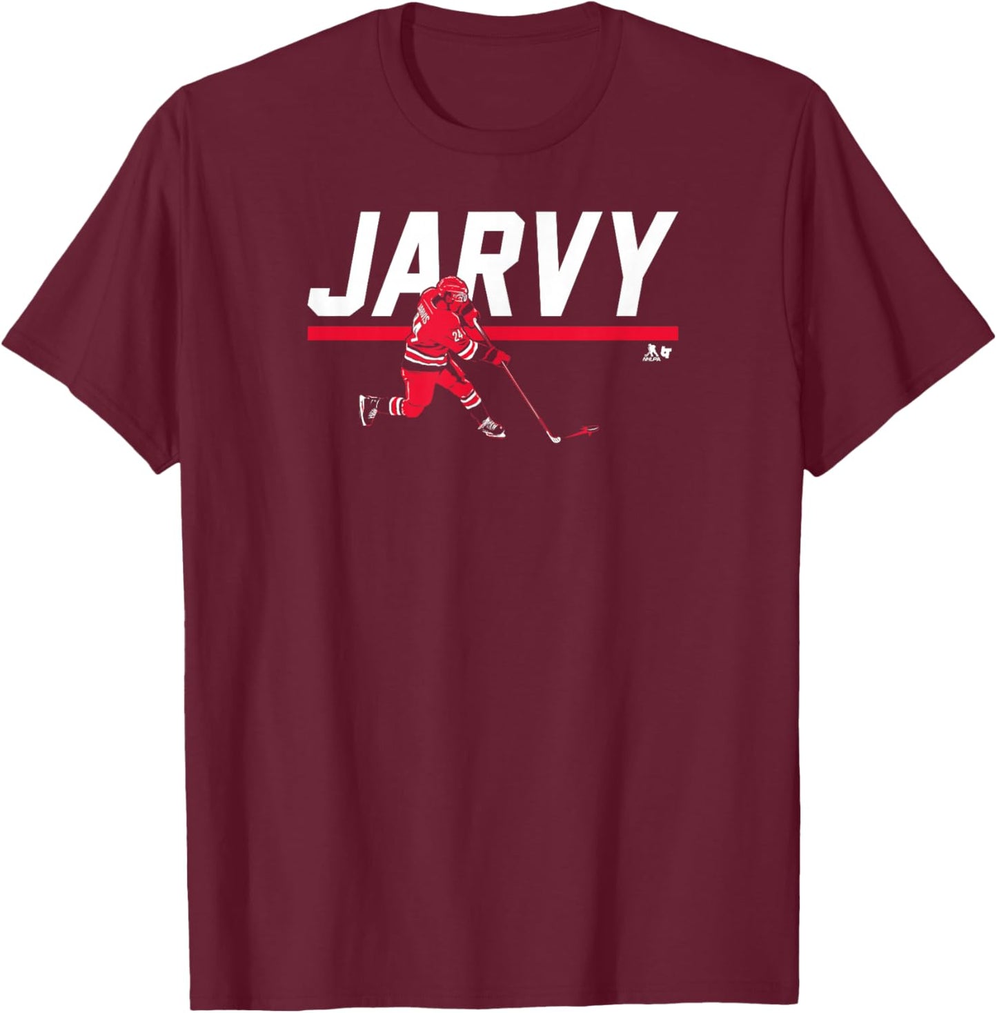 Seth Jarvis - Jarvy - Carolina Hockey T-Shirt - T-Shirt | Maroon