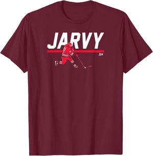 Seth Jarvis - Jarvy - Carolina Hockey T-Shirt - T-Shirt | Maroon