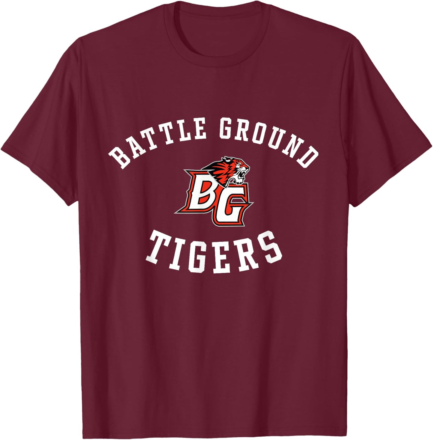 Battle Ground High School Tigers C8 T-Shirt - T-Shirt | Maroon